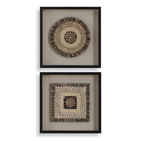 Intertwine Knit Paper Shadow Box, S/2
