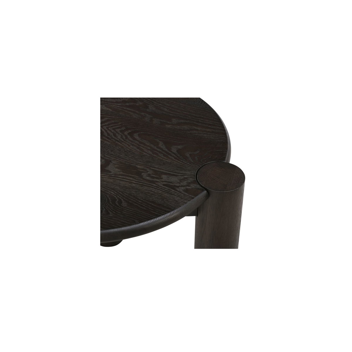 Jack Side Table Brushed Dark Brown, Side & End Table by Moe's Home, 22" width x 22" height x 22" depth View 4