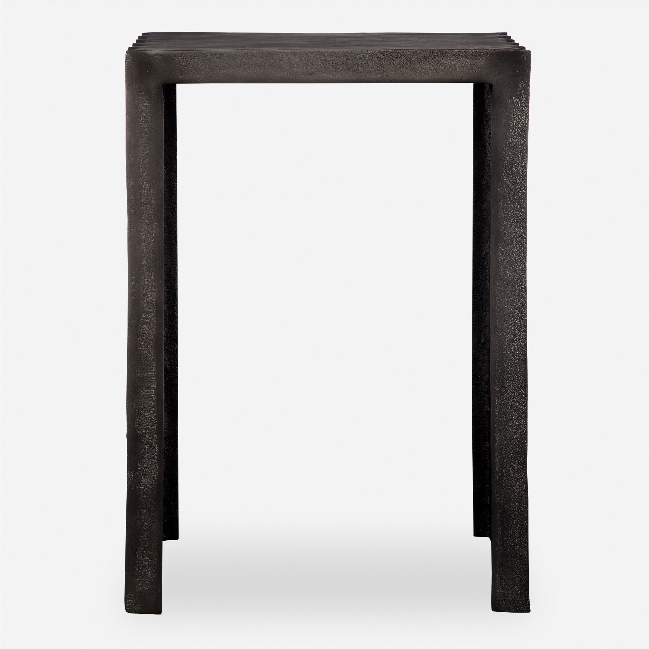 In The Groove Aluminum Accent Table large image 