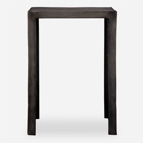 In The Groove Aluminum Accent Table