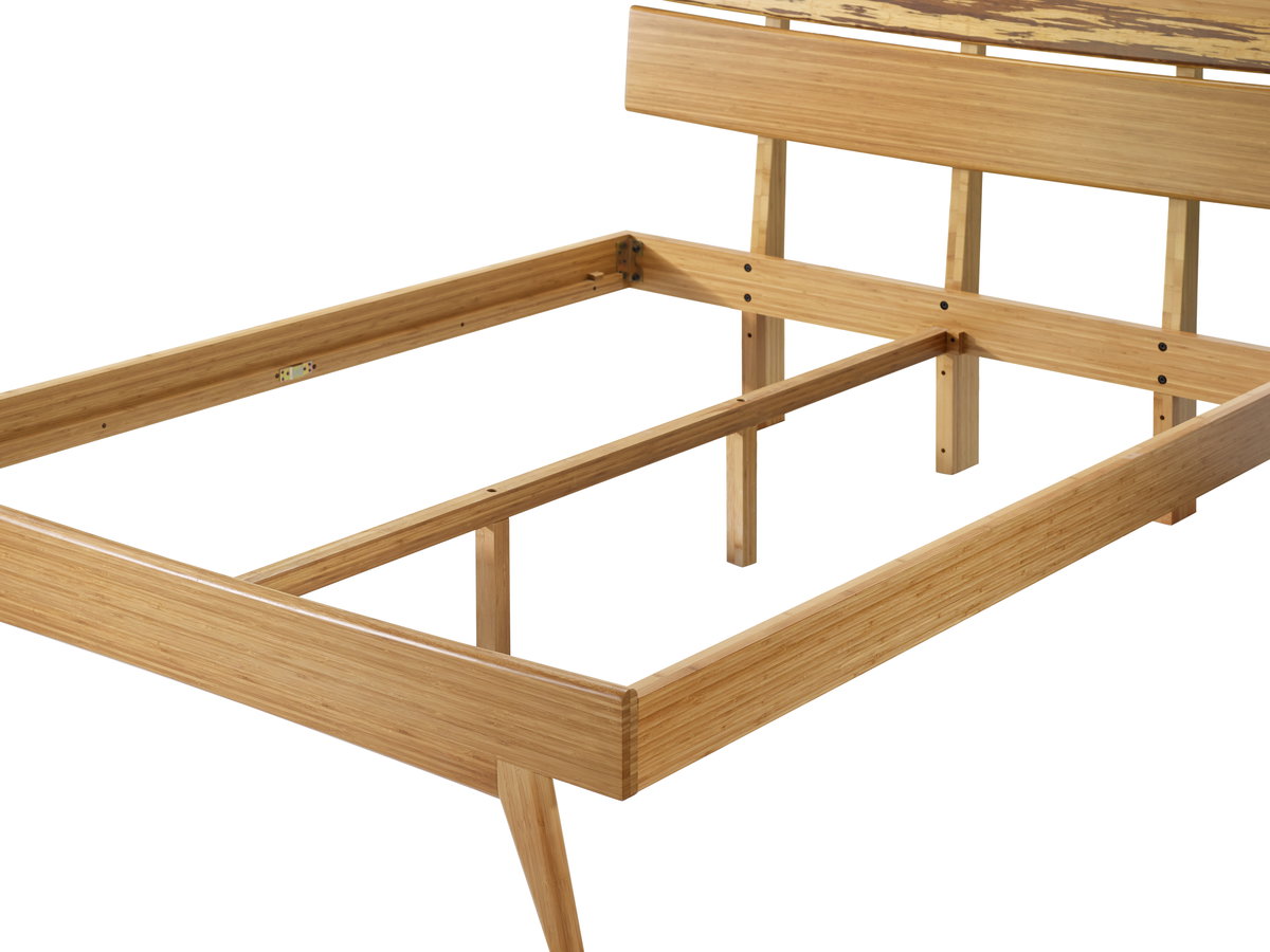 Azara Queen Platform Bed, Caramelized, by Greenington, 87" length x 64.5" width x 44" height View 4