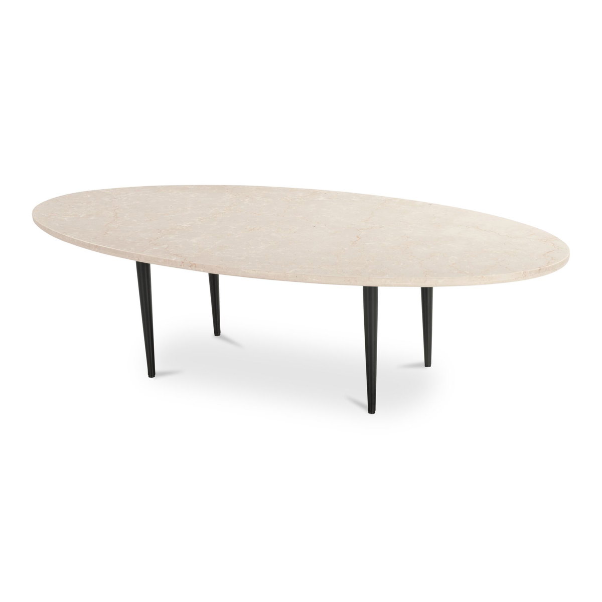 Winona Coffee Table Botticino Beige Marble, by Moe's Home, 59" width x 16" height x 29" depth View 3