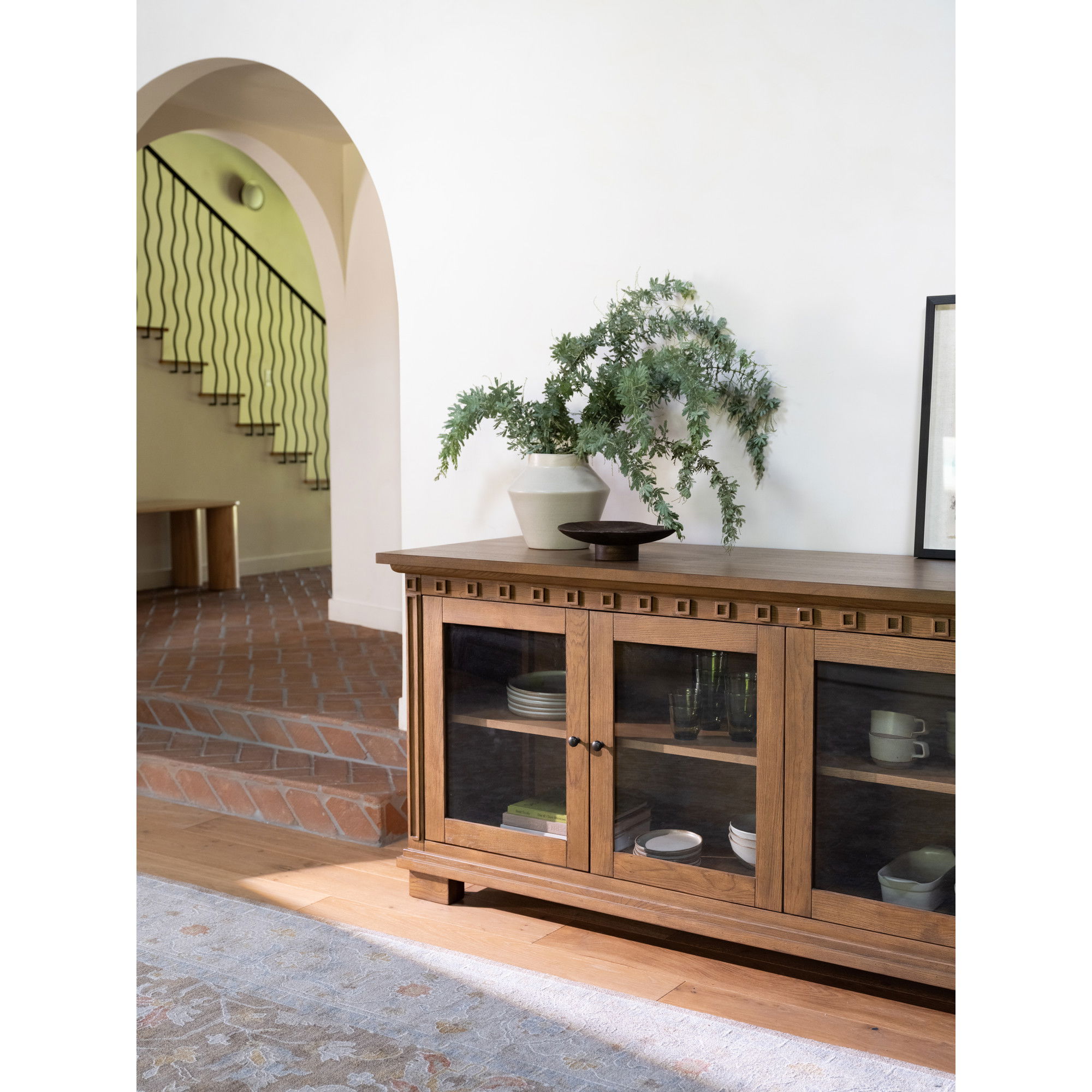 Lillian Sideboard Brown, Cabinets & Sideboard by Moe's Home, 83.7" width x 33.9" height x 24" depth View 9
