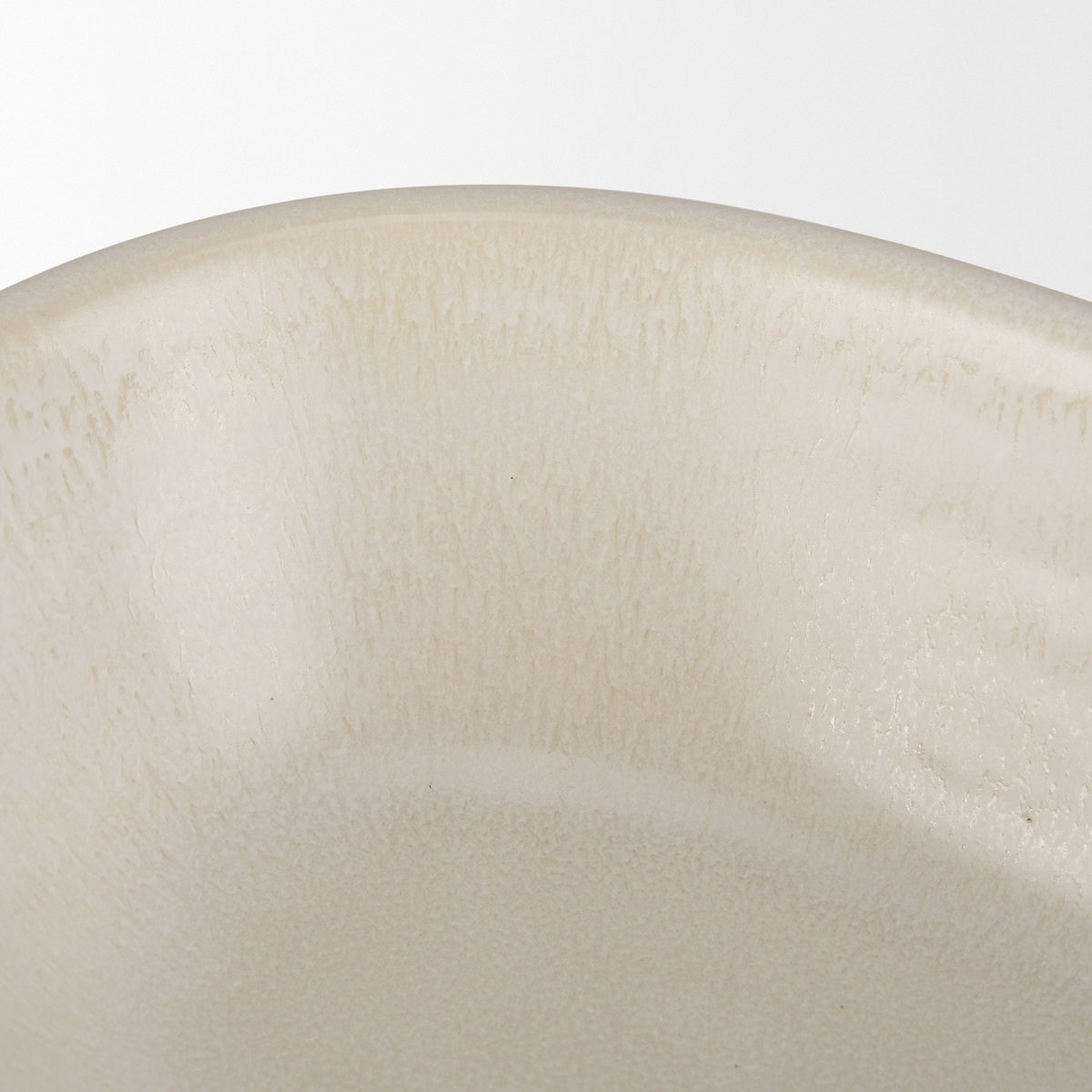 Tyren Cream Glazed Decorative Oblong Ceramic Bowl, Decorative Bowl by Mercana, 12.01" length x 7.68" width x 4.92" height View 8