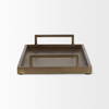 Shay Aluminium Tray - Medium, Decorative Tray by Mercana, 17" length x 12" width x 3" height thumbnail 8