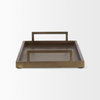 Shay Aluminium Tray - Medium, Decorative Tray by Mercana, 17" length x 12" width x 3" height thumbnail 8
