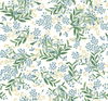 Cornflower White & Green Wallpaper, by York Wall, 27' length x 2'3" width x 0.02" depth thumbnail 1