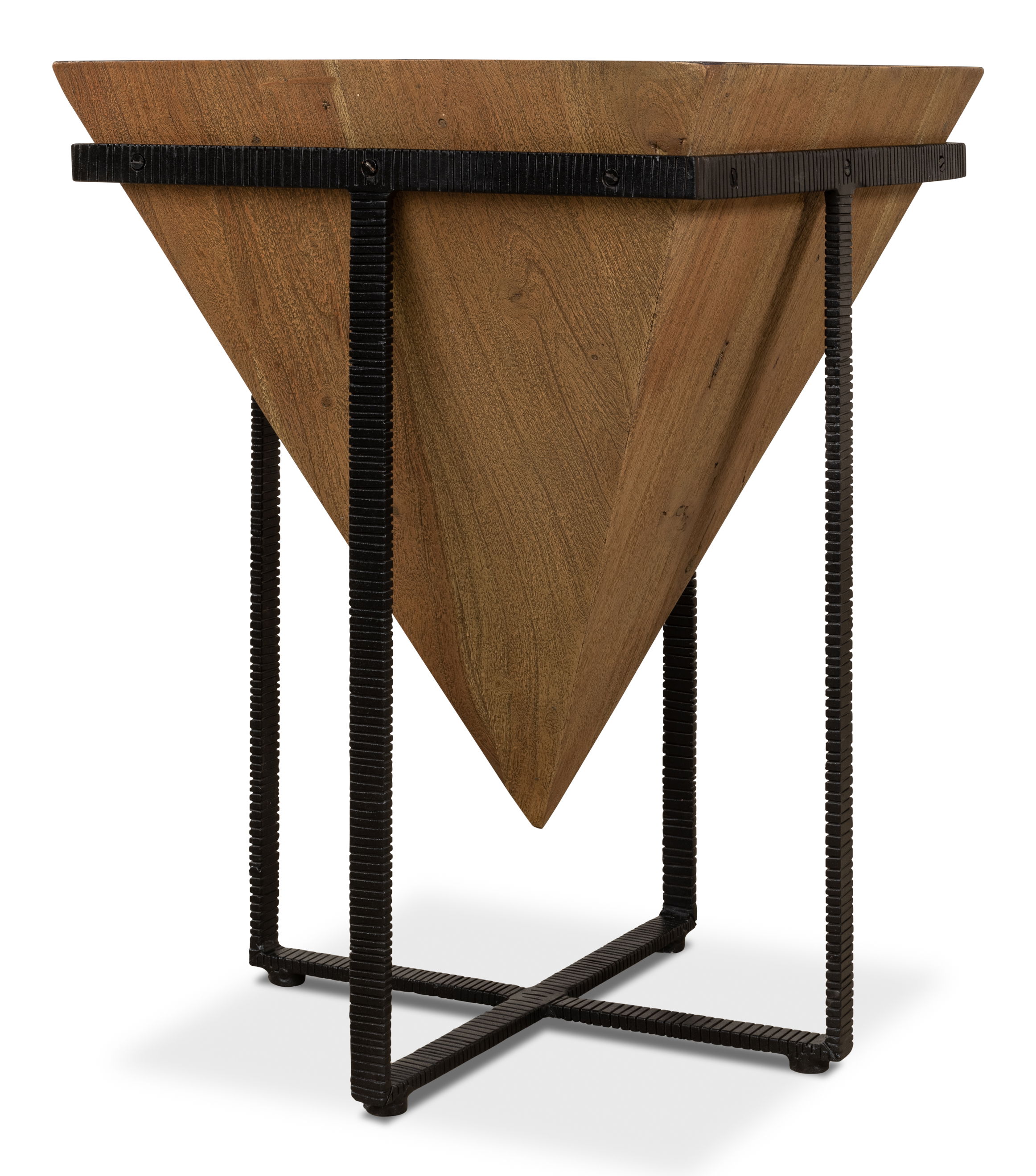 Hardy Inverted Obelisk Table, Side & End Table by Sarreid, 18" length x 18" width x 25" height View 4