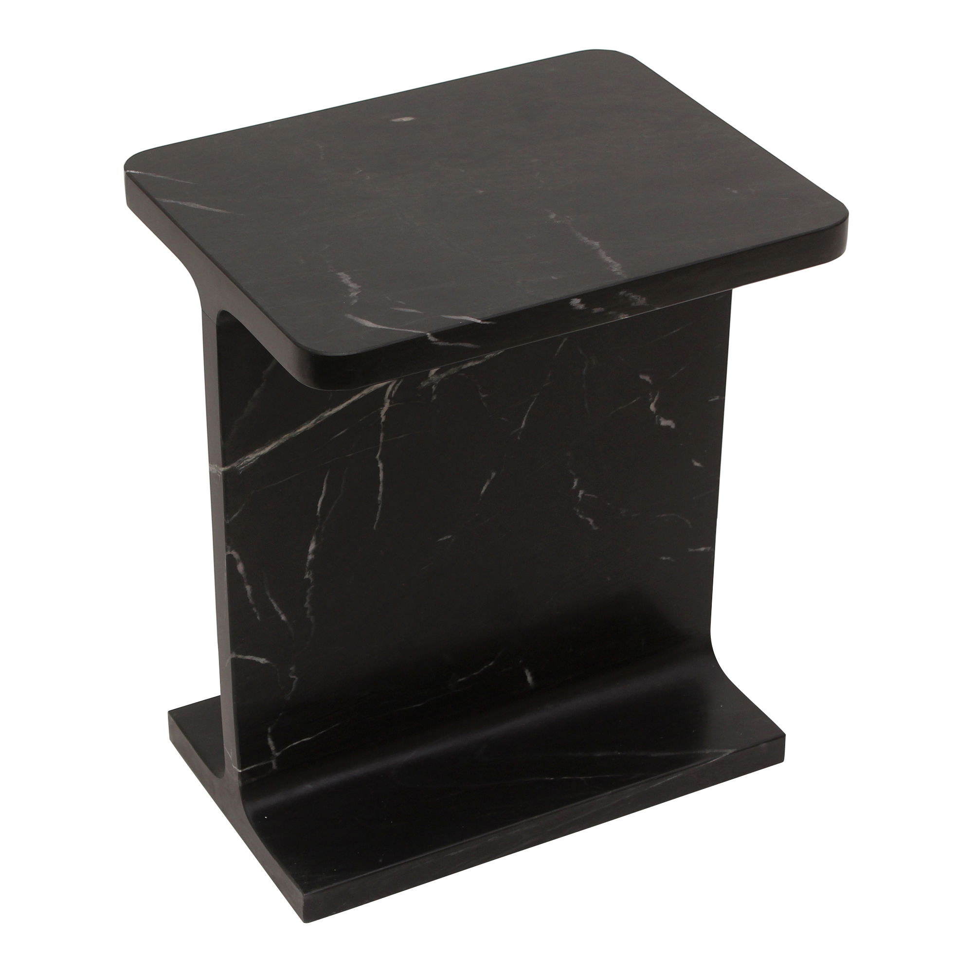 Tullia Accent Table Black, Side & End Table by Moe's Home, 15" width x 18" height x 12" depth View 3