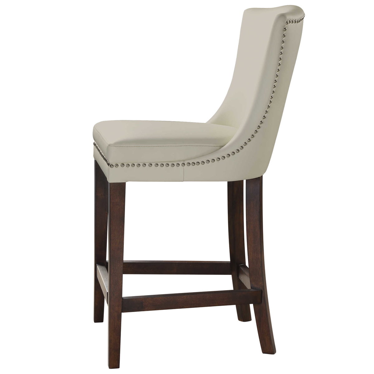 Dariela White Counter Stool, Counter & Bar Stool by Uttermost, 19.5" width x 40.75" height x 23" depth View 6