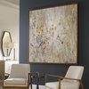 Golden Raindrops Modern Abstract Art, by Uttermost, 62" width x 62" height x 1.5" depth thumbnail 6