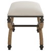 Icaria Upholstered Small Bench thumbnail 6