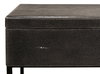 Grey Leather Shagreen Box On Stand, Side & End Table by Sarreid, 24" length x 10" width x 25" height thumbnail 12