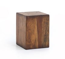 Online Designer Combined Living/Dining Parkview Square Reclaimed Wood End Table (14")