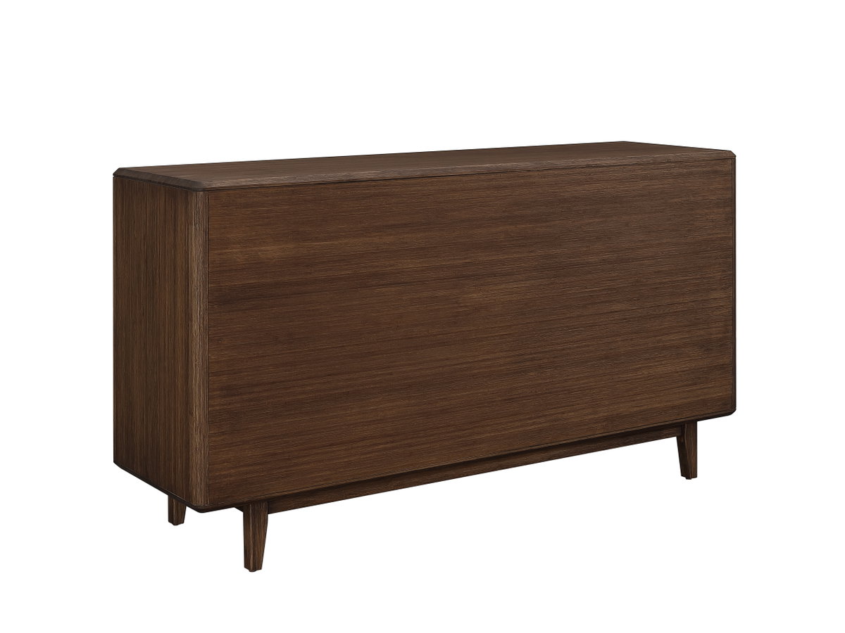Currant Six Drawer Double Dresser, Oiled Walnut, by Greenington, 19" length x 64" width x 34.25" height View 3