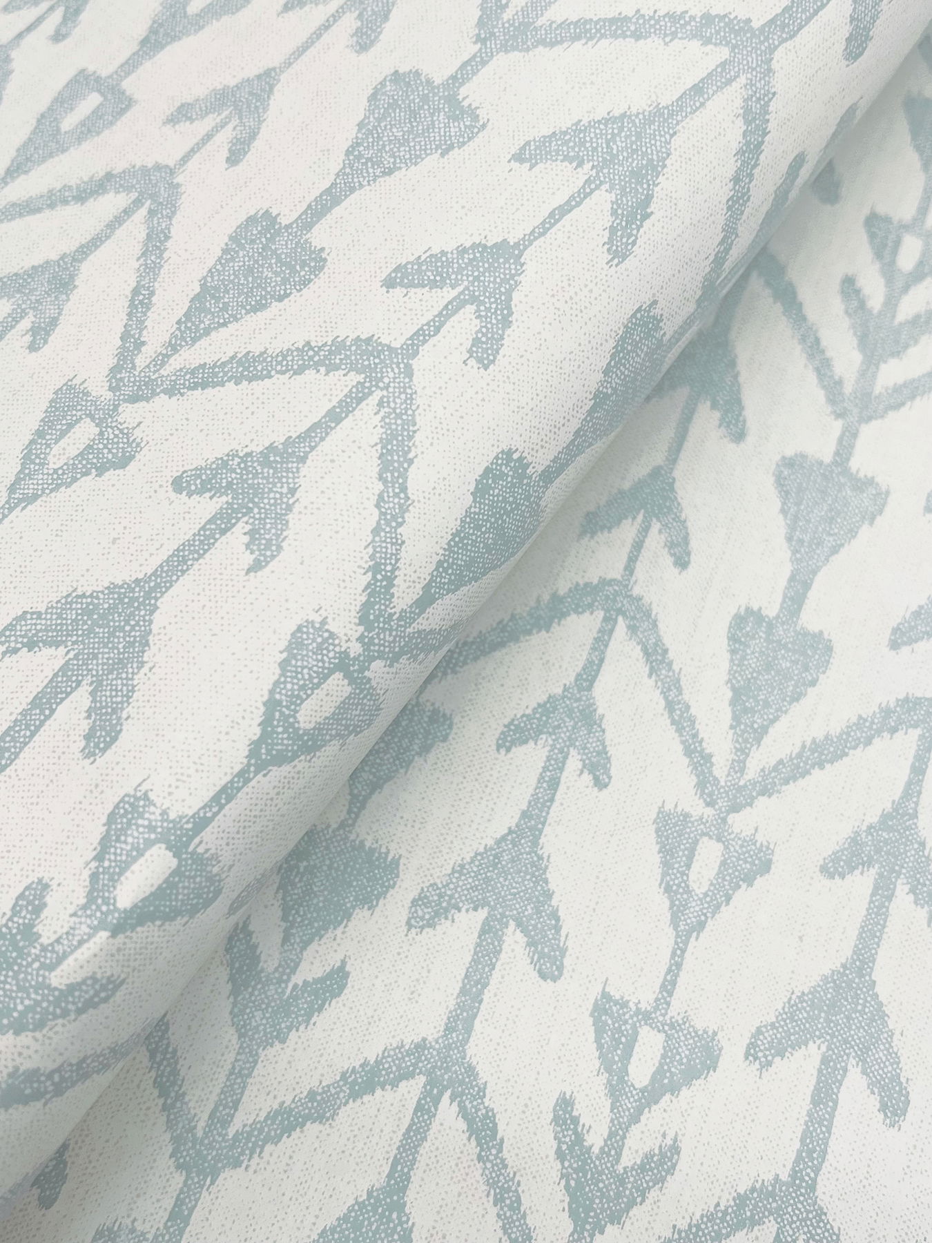 Martigue Stripe Sage Wallpaper large image 
