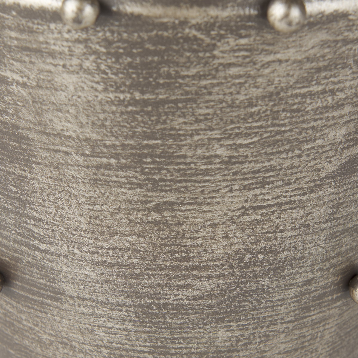 Elio  9.1H Small Champagne Metal with Studs Vase, by Mercana, 7.09" length x 7.09" width x 9.06" height View 8