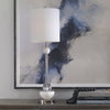 Exposition Nickel Buffet Lamp, Table Lamp by Uttermost, 10" width x 33.5" height x 10" depth thumbnail 2