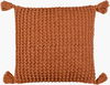 Makrome Accent Pillow, Decorative Pillow by Surya, 18" length x 18" width thumbnail
