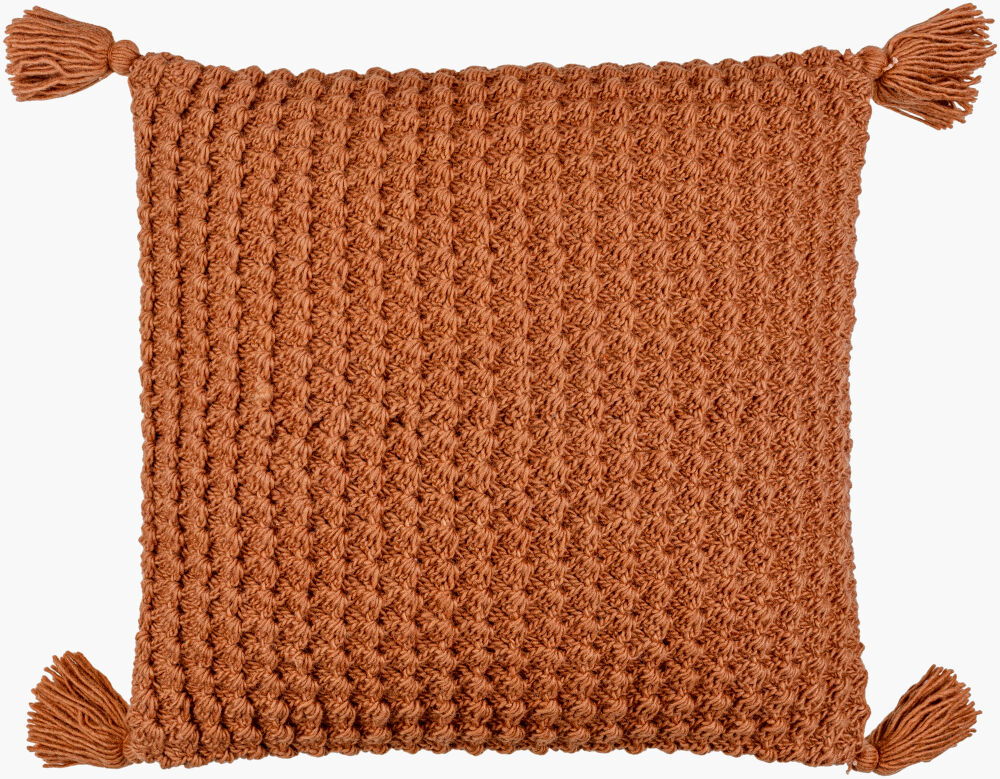 Makrome Accent Pillow, Decorative Pillow by Surya, 18" length x 18" width