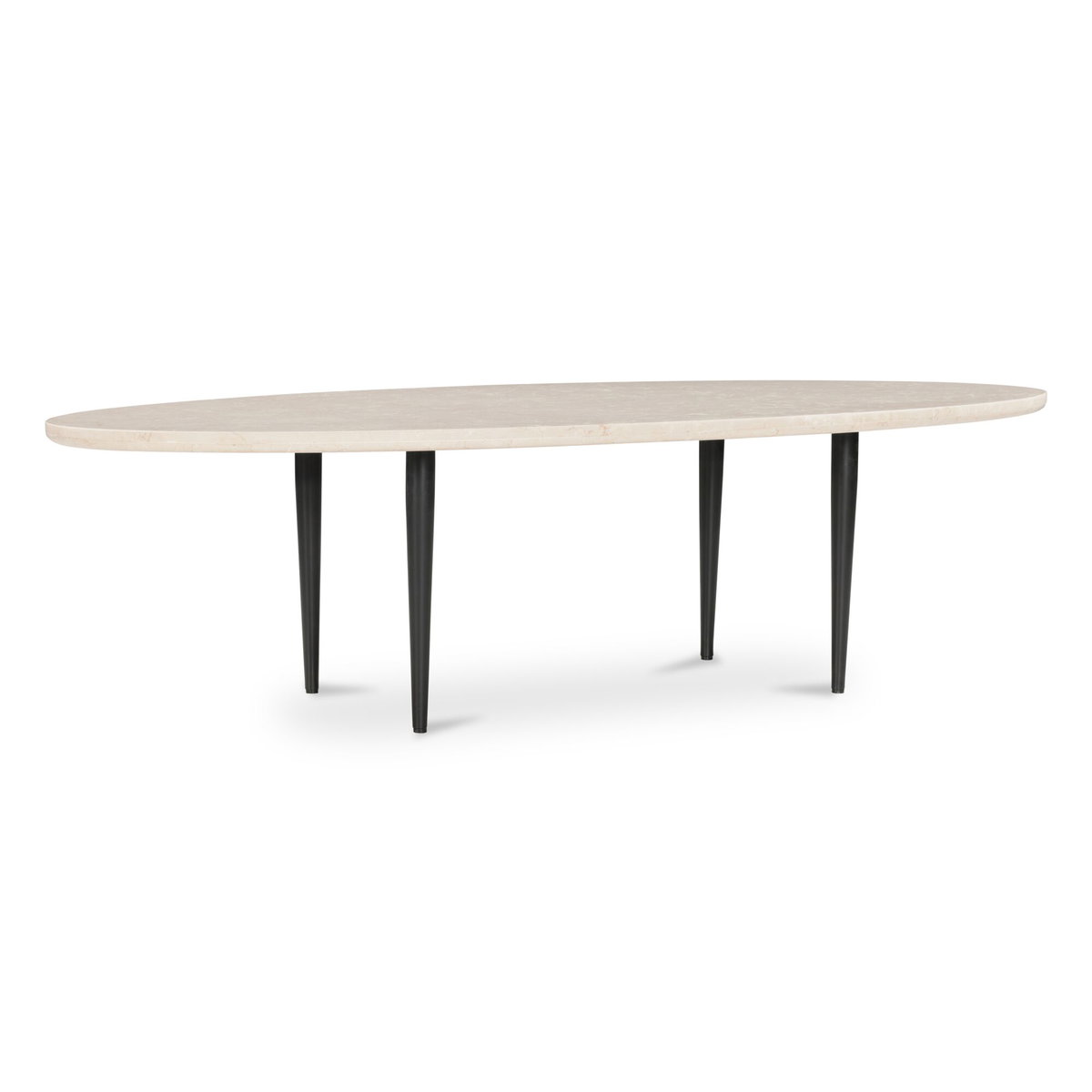 Winona Coffee Table Botticino Beige Marble, by Moe's Home, 59" width x 16" height x 29" depth View 2