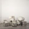 Zahavi I 20' Grey-toned hair-on-hide ottoman thumbnail 3