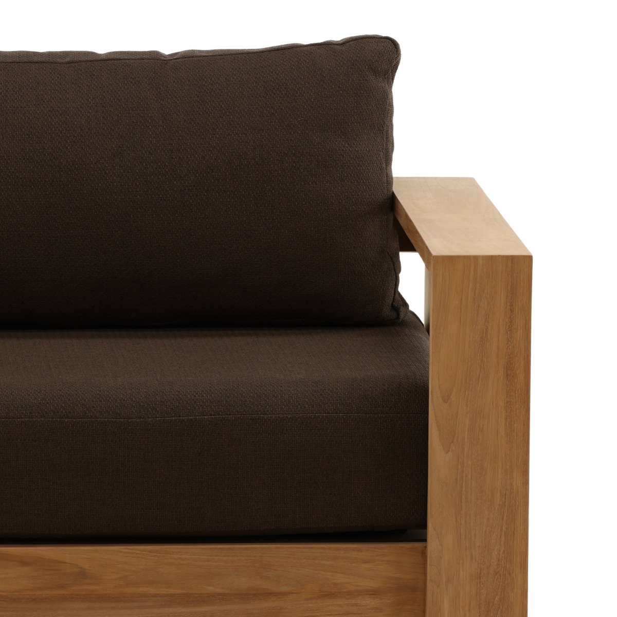 Naya Outdoor Sofa Chair Brown, Accent Chair by Dovetail, 43.3" width x 30.3" height x 33.46" depth View 6