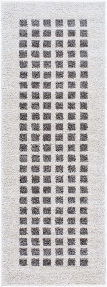 Fossay Shag Machine Woven Rug, by Surya, 7'2.61" length x 2'7.5" width