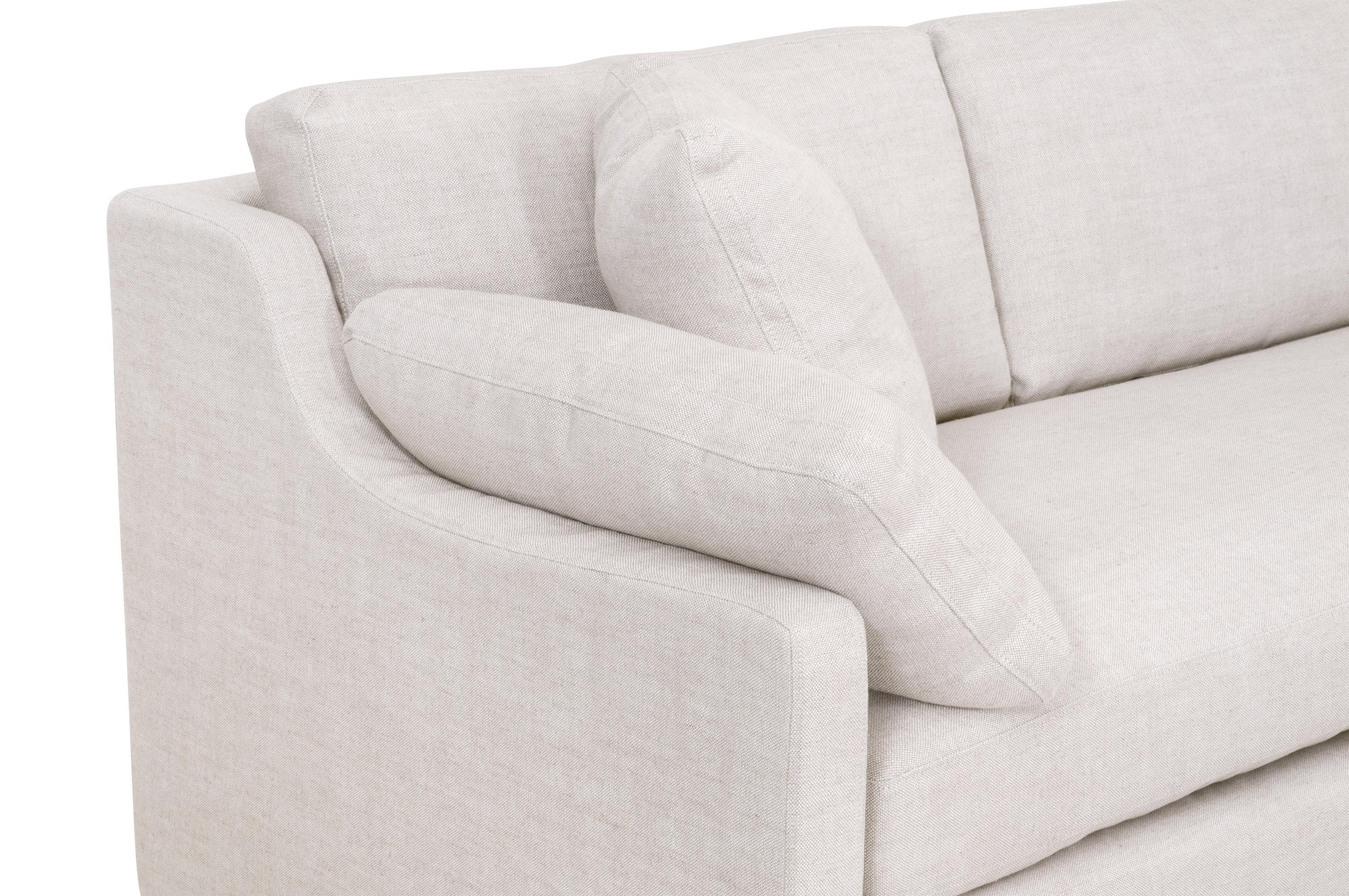 Lena Modular Slipcover 2-Seat Left Slope Arm Sofa Lena Modular Slipcover 2-Seat Left Slope Arm Sofa large image