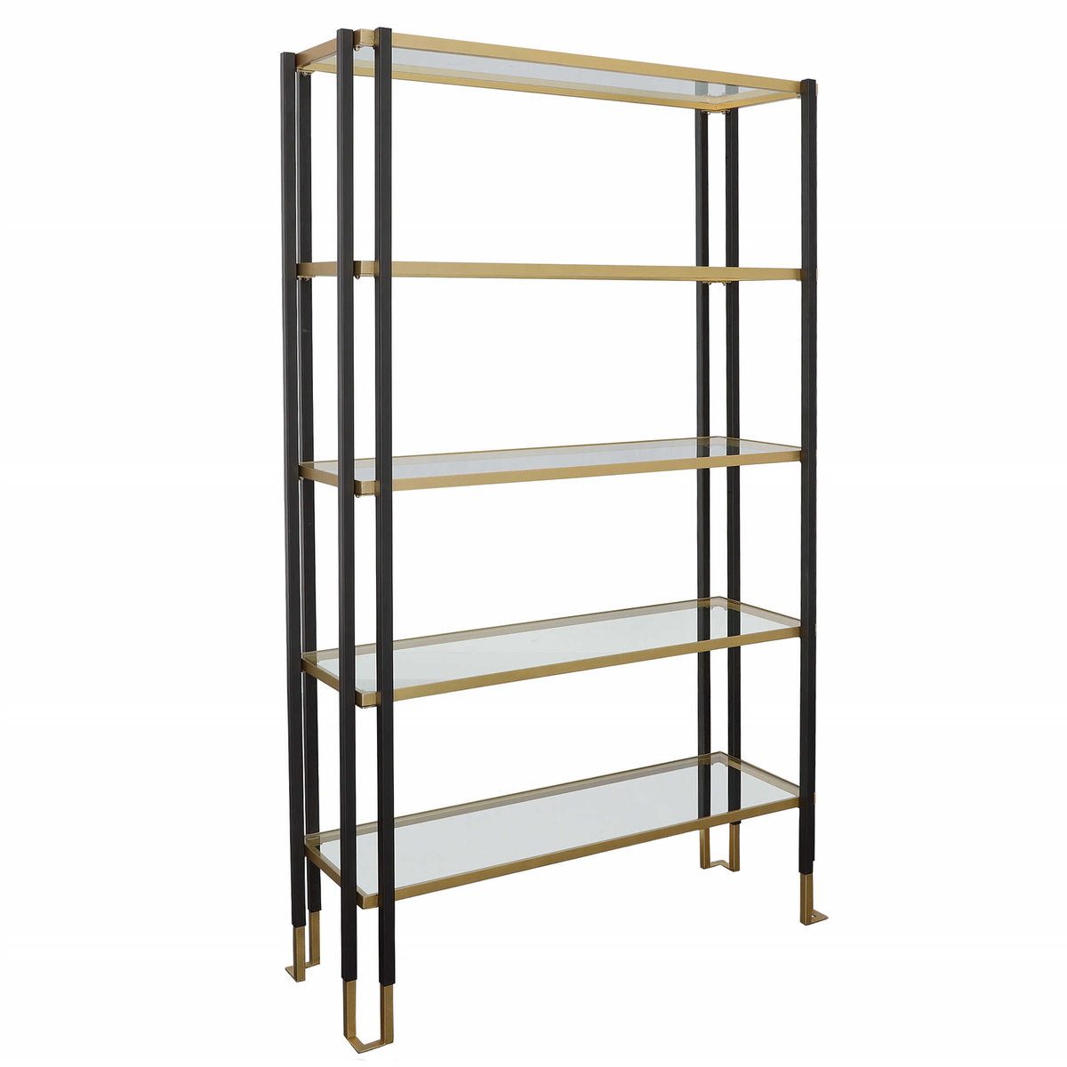 Kentmore Modern Etagere, Shelving & Bookcase by Uttermost, 47.25" width x 78.75" height x 16.25" depth View 5
