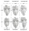 Self-Portrait White Mask Wall Decor Set/6, Sculptural Wall Art by Uttermost, 9.62" width x 14" height x 5.12" depth thumbnail 3
