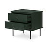 Reagan Nightstand Deep Green, by Moe's Home, 25" width x 24.25" height x 18.5" depth thumbnail 5