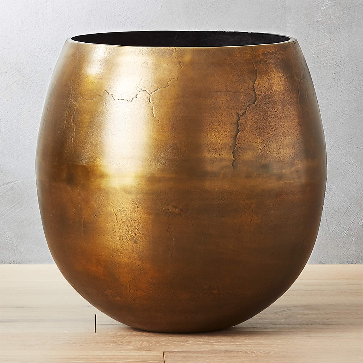 Online Designer Hallway/Entry Rough Cast Brass Metal Indoor Planter Large