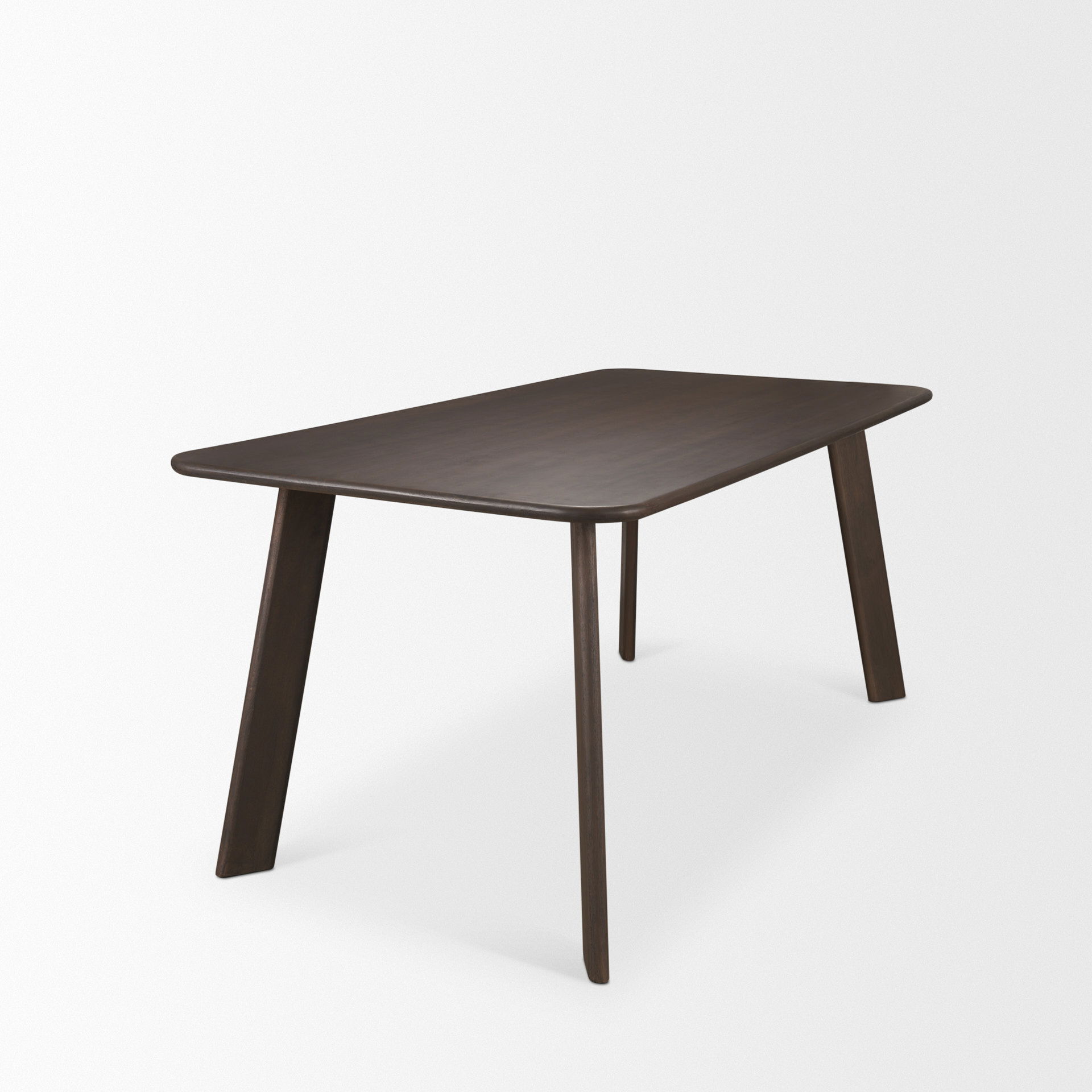 Welborn 72' Dark Brown Wood Rectangular Dining Table large image 