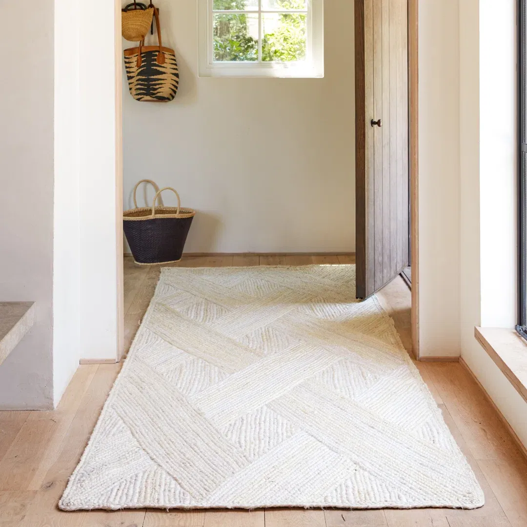 Dawes Natural Trellis Ivory Area Rug (5'X8') large image 