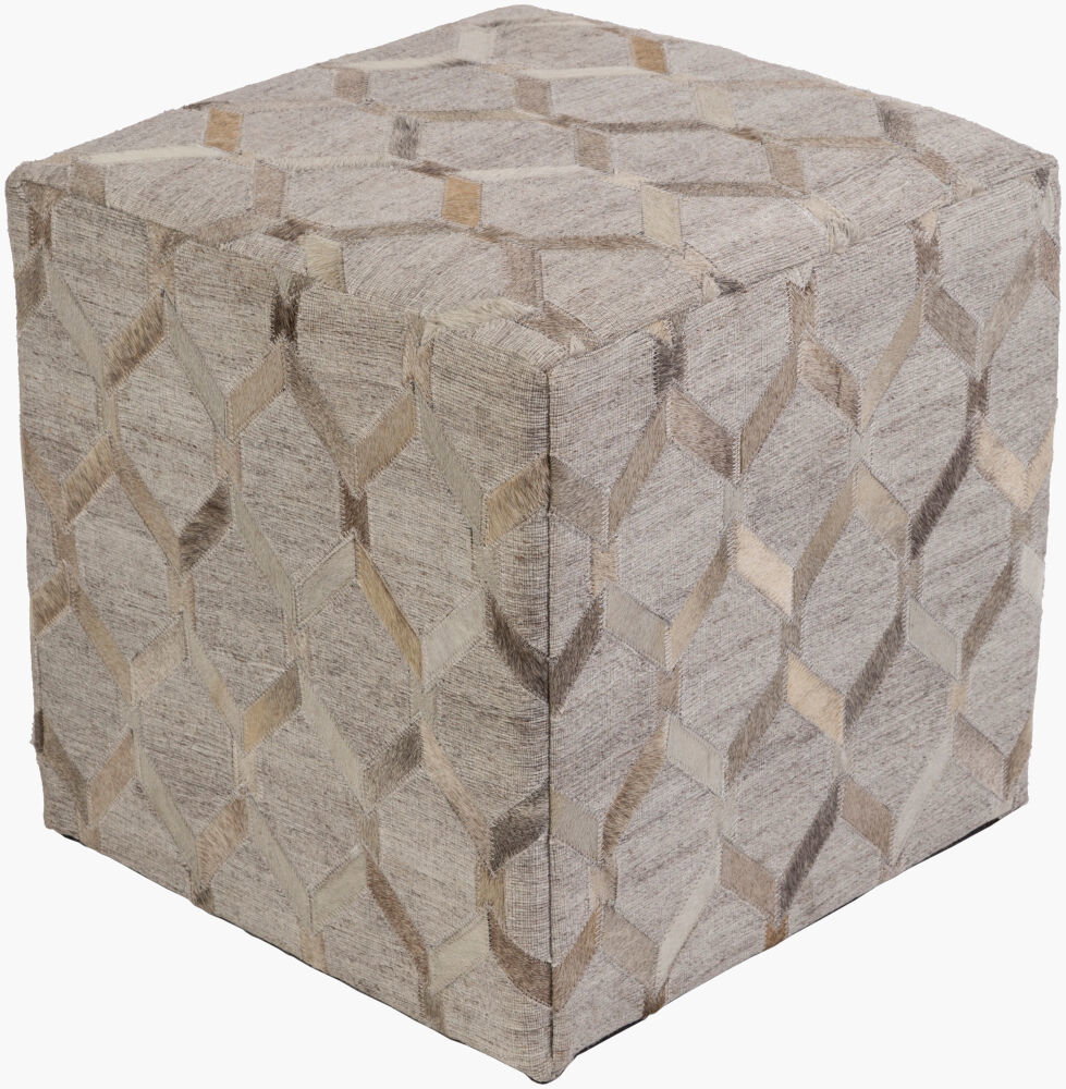 Medora Ottoman, by Surya, 18" width x 18" height