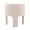 Olimpia Dining Chair Cream, by Dovetail, 24" width x 28" height x 22.75" depth thumbnail 4