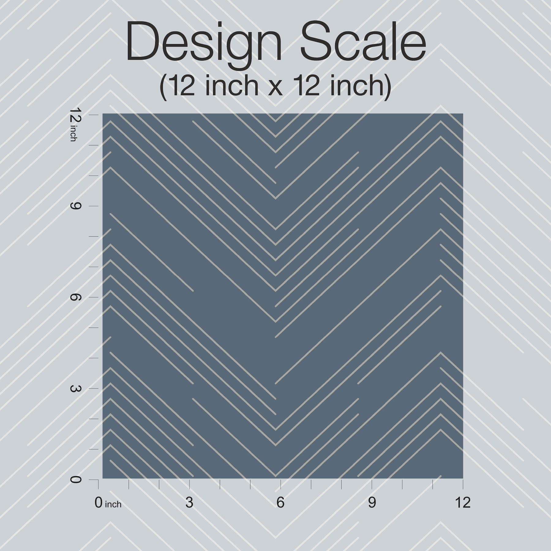Polished Chevron Blue & Silver Wallpaper large image 