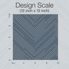 Polished Chevron Blue & Silver Wallpaper thumbnail 3