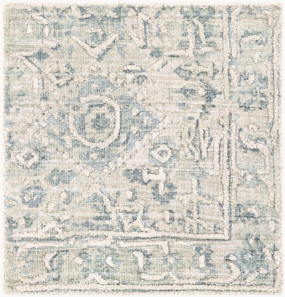 Jordan Handmade Rug, by Surya, 1'6" length x 1'6" width