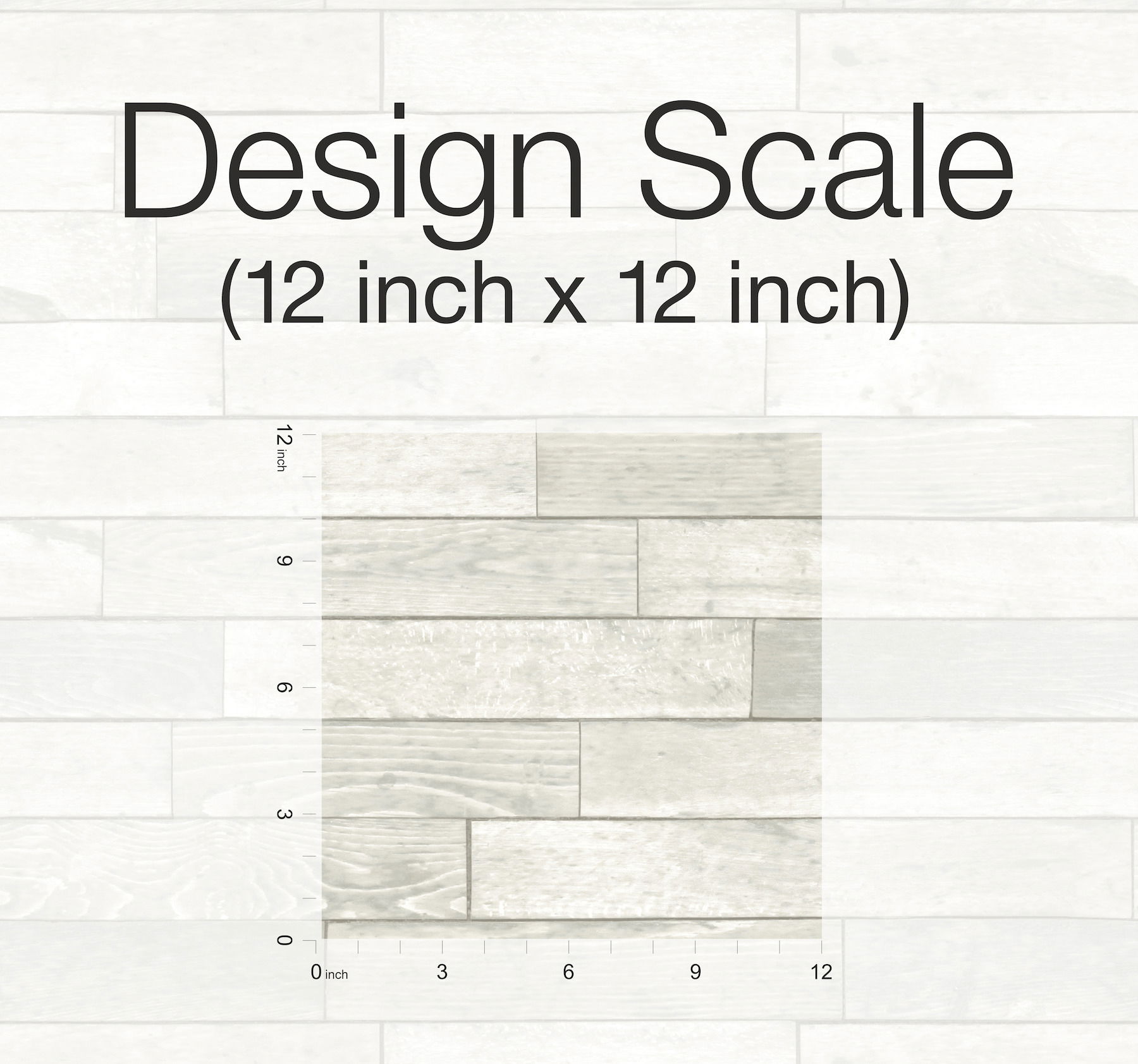 Warehouse Planks White Peel & Stick Wallpaper large image 
