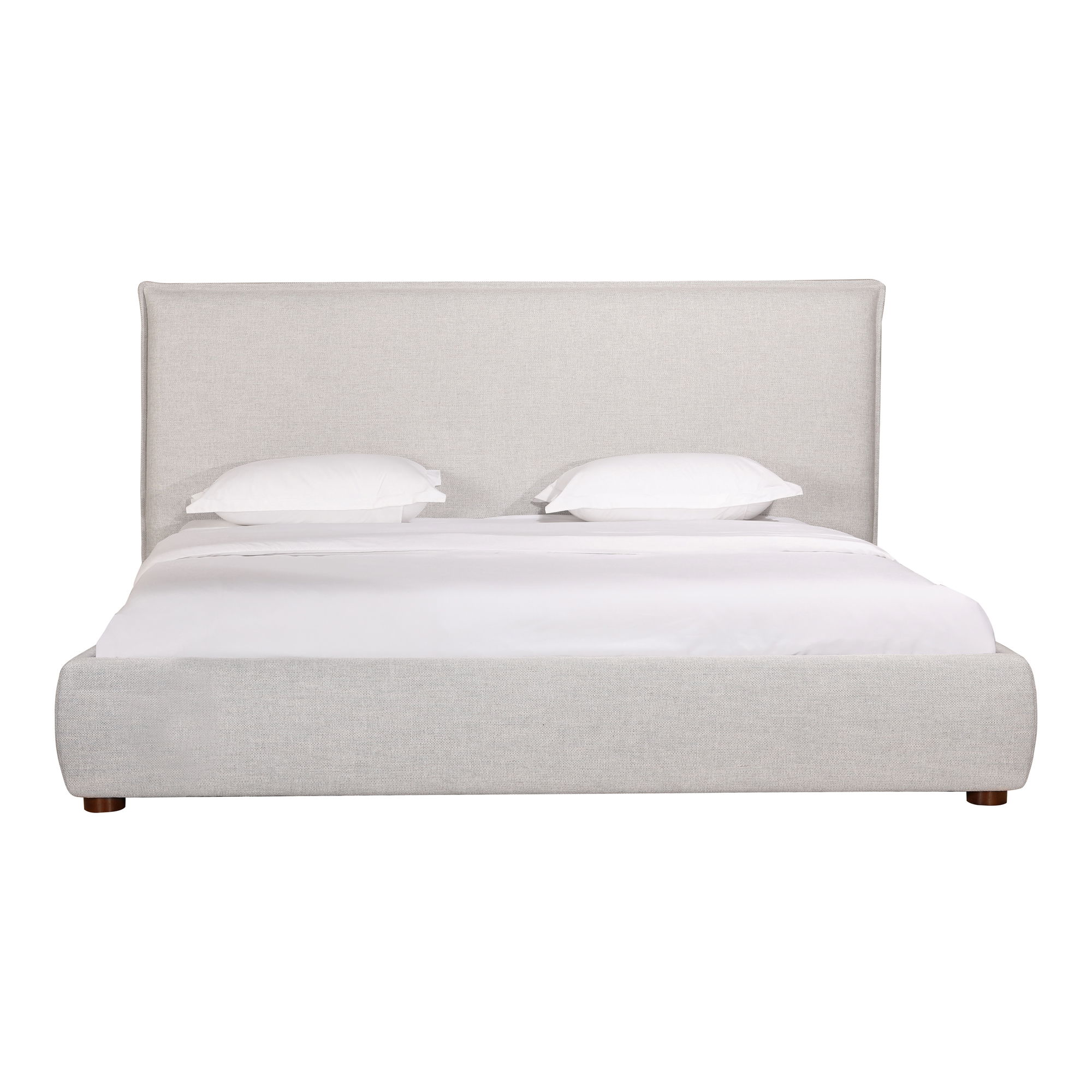 Luzon Queen Bed Light Grey, by Moe's Home, 70" width x 45.5" height x 88.5" depth View 3