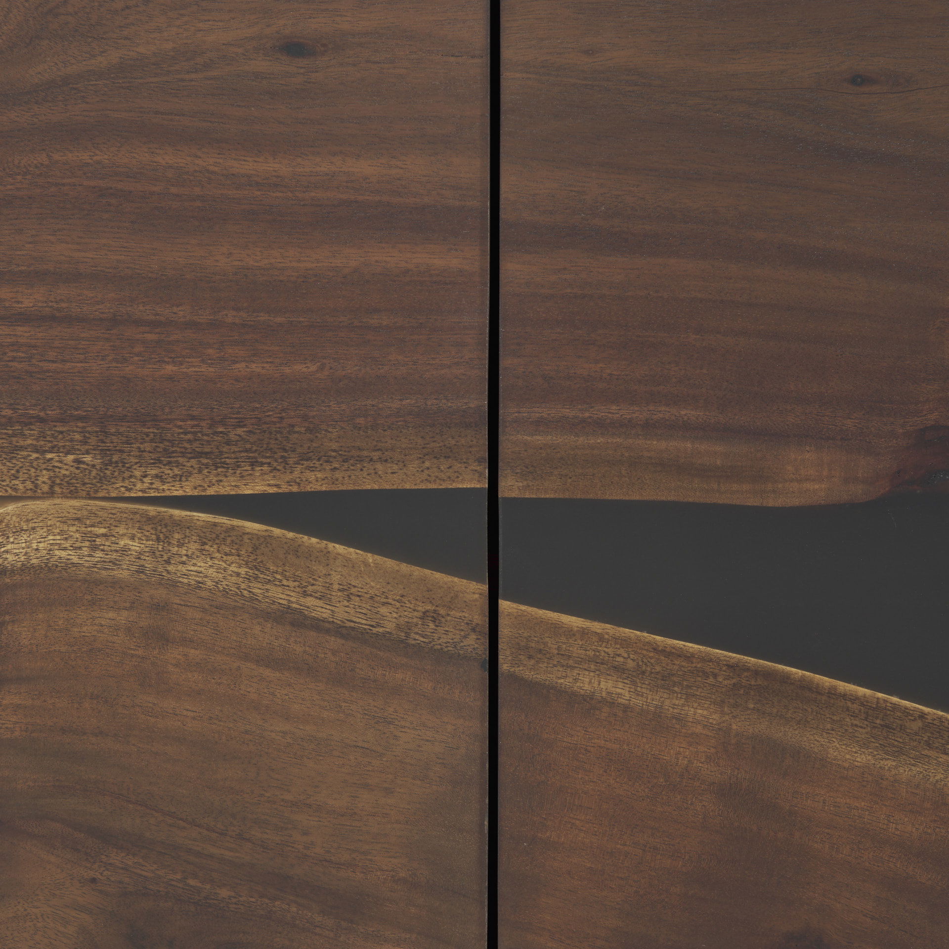 Hemlock 69L x 18W x 30H Brown Wood Sideboard large image 
