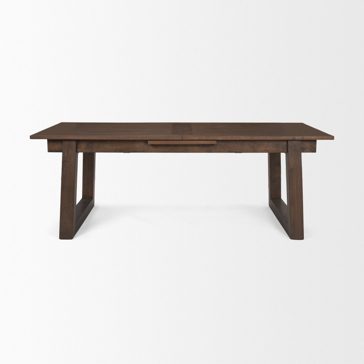 Takota 106.3'L x 39.3'W Rectangular Extendable Dining Table | Modern | Dark Brown Wood | Seats 8, by Mercana, 106.25" length x 39.25" width x 30.75" height View 6
