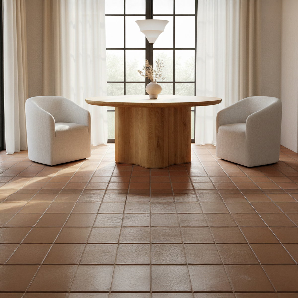 Corrina Pendant Lamp Small White, by Moe's Home, 16" width x 35.5" height x 16" depth View 3