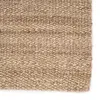 Rhein Natural Solid Tan Area Rug (5'X8') thumbnail 1