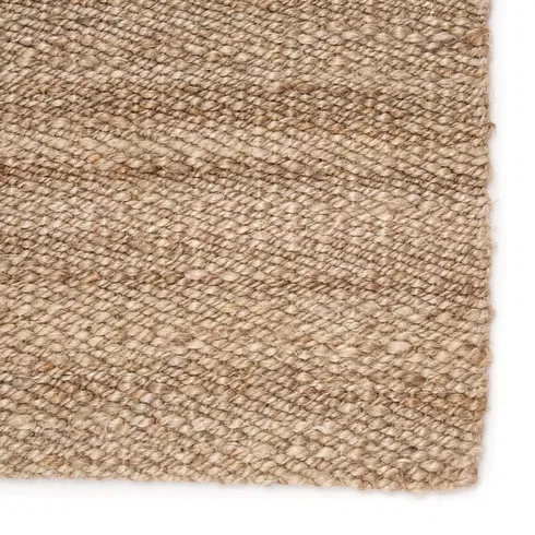 Rhein Natural Solid Tan Area Rug (5