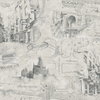 Harry Potter Map Taupe Peel & Stick Wallpaper, by York Wall, 18' length x 1'8.5" width x 0.02" depth thumbnail