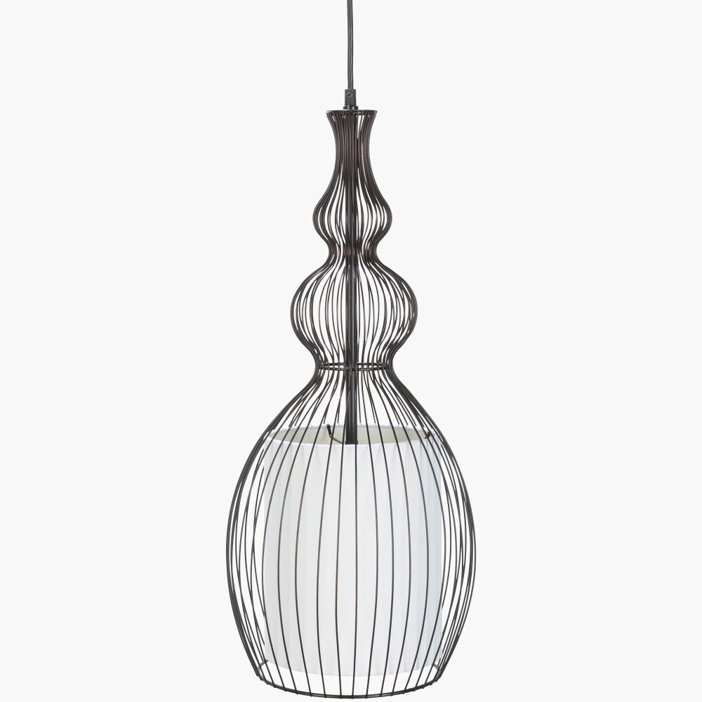 Quinton Pendant, by Surya, 11" length x 11" width x 25" height
