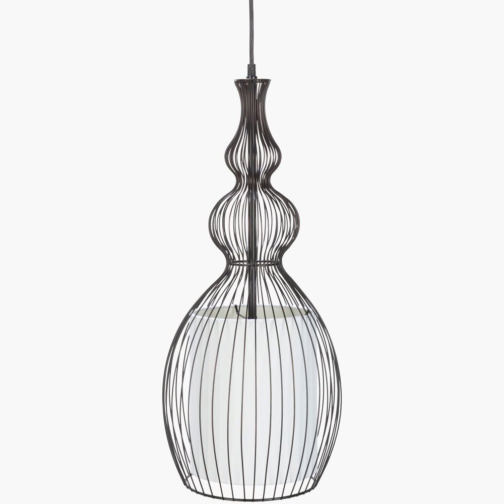 Quinton Pendant, by Surya, 11" length x 11" width x 25" height